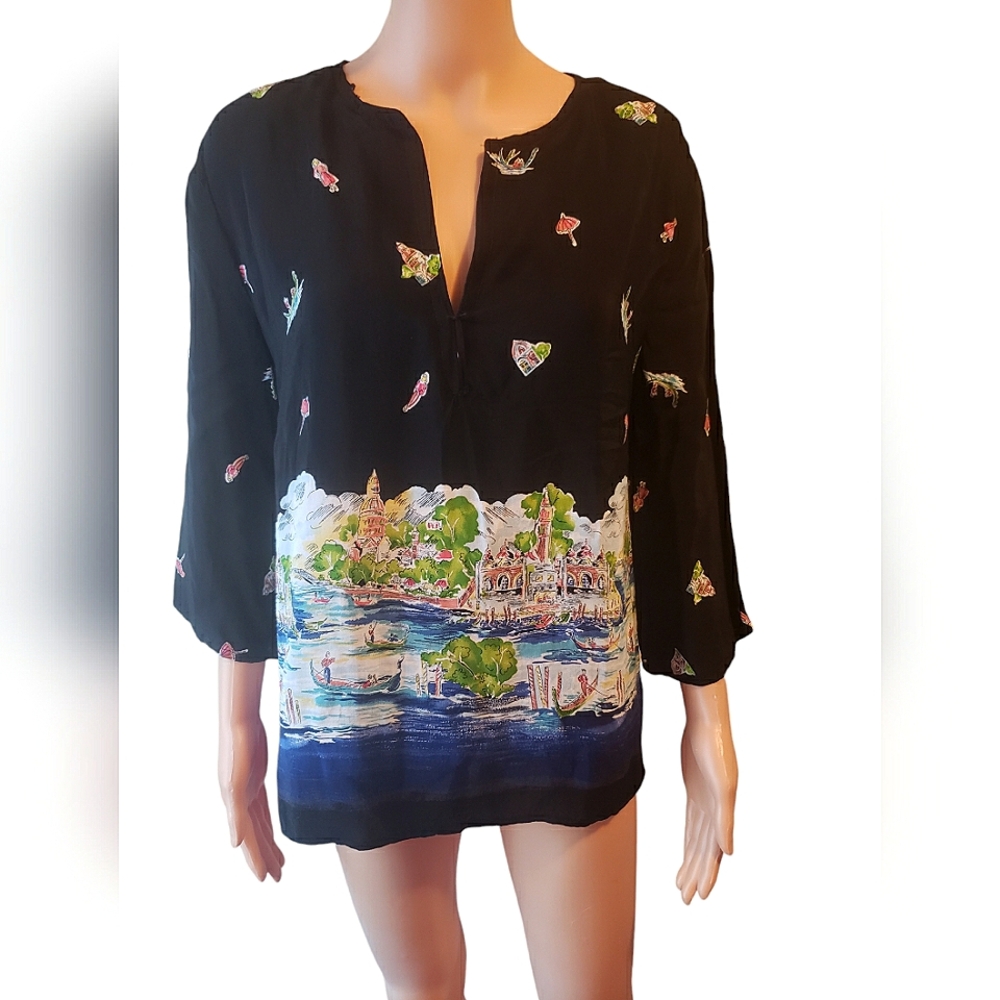 Vintage 3/4 sleeve Italy Shirt